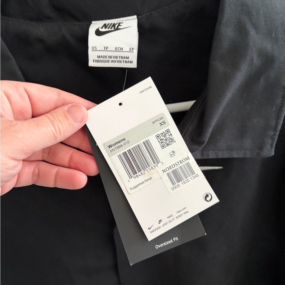 NIKE canvas coaches jacket black size XS NWT - Picture 6 of 8